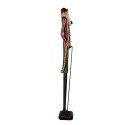 Clayre & Eef Statuetta decorativa di Natale Babbo Natale 9x7x60 cm Rosso Plastica
