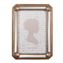 Clayre & Eef Photo Frame 10x15 cm Gold colored Plastic