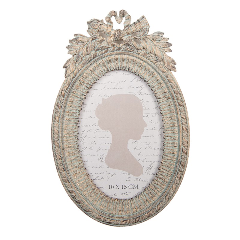 Clayre & Eef Photo Frame 10x15 cm Beige Plastic