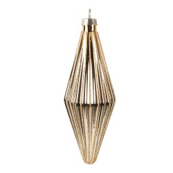 Clayre & Eef Kerstbal Ø 5x15 cm Goudkleurig Glas