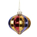 Clayre & Eef Palla di natale Ø 8x8 cm Multicolore Vetro