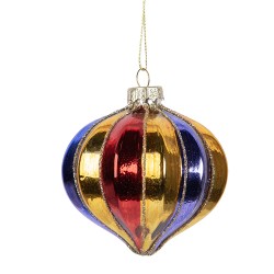 Clayre & Eef Palla di natale Ø 8x8 cm Multicolore Vetro