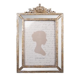 Clayre & Eef Photo Frame 13x18 cm Gold colored Plastic