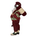 Clayre & Eef Décoration de Noël Image Père Noël 16x11x28 cm Rouge Textile