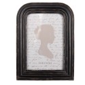 Clayre & Eef Cornice per foto 10x15 cm Nero Plastica
