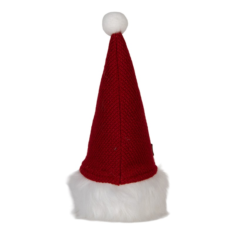 Clayre & Eef Christmas Decoration with LED Lighting Gnome 10x10x25 cm Red Synthetic