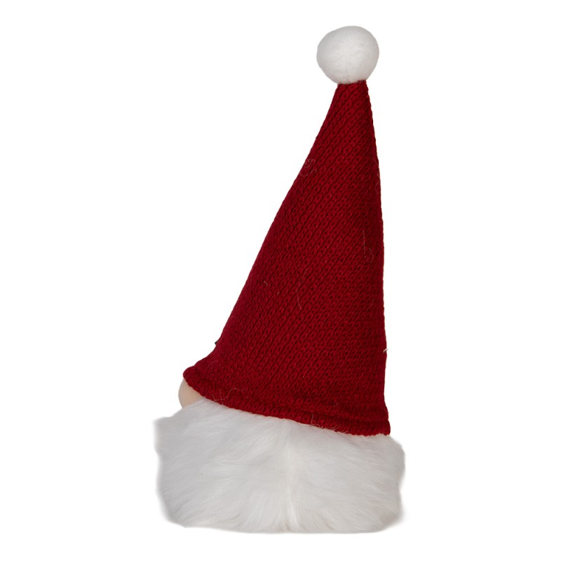 Clayre & Eef Christmas Decoration with LED Lighting Gnome 10x10x25 cm Red Synthetic