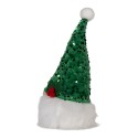Clayre & Eef Kerstdecoratie met LED-verlichting Kabouter 10x10x25 cm Groen Synthetisch