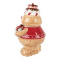 Clayre & Eef Vorratsglas Pfefferkuchenmann 17x14x24 cm Braun Keramik