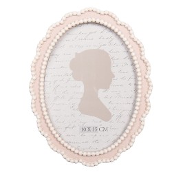 Clayre & Eef Photo Frame 10x15 cm Pink Plastic