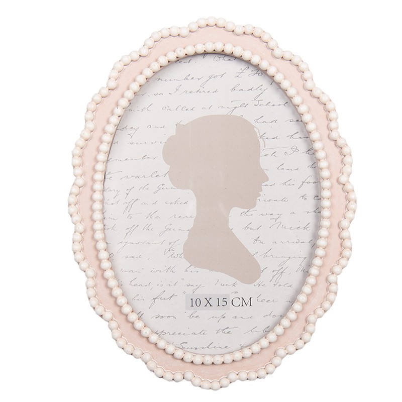 Clayre & Eef Photo Frame 10x15 cm Pink Plastic