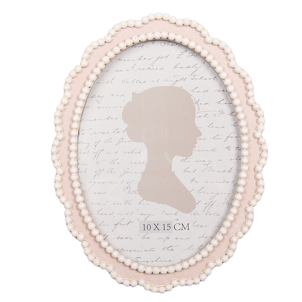 Clayre & Eef Fotolijst 10x15 cm Roze Kunststof afbeelding 1