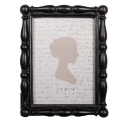 Clayre & Eef Photo Frame 13x18 cm Black Plastic