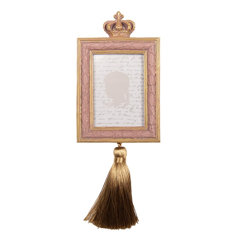 Clayre & Eef Photo Frame 6x9 cm Pink Plastic