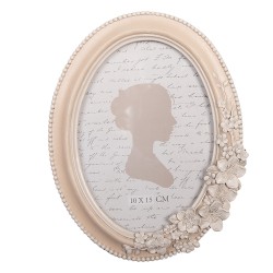Clayre & Eef Photo Frame 10x15 cm Beige Plastic