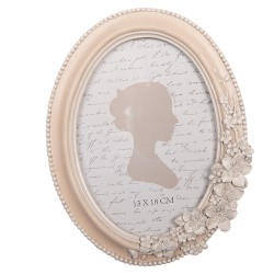Clayre & Eef Photo Frame 13x18 cm Beige Plastic