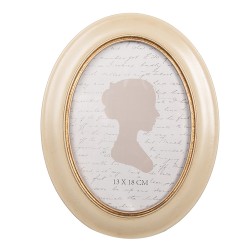Clayre & Eef Photo Frame 13x18 cm Beige Plastic