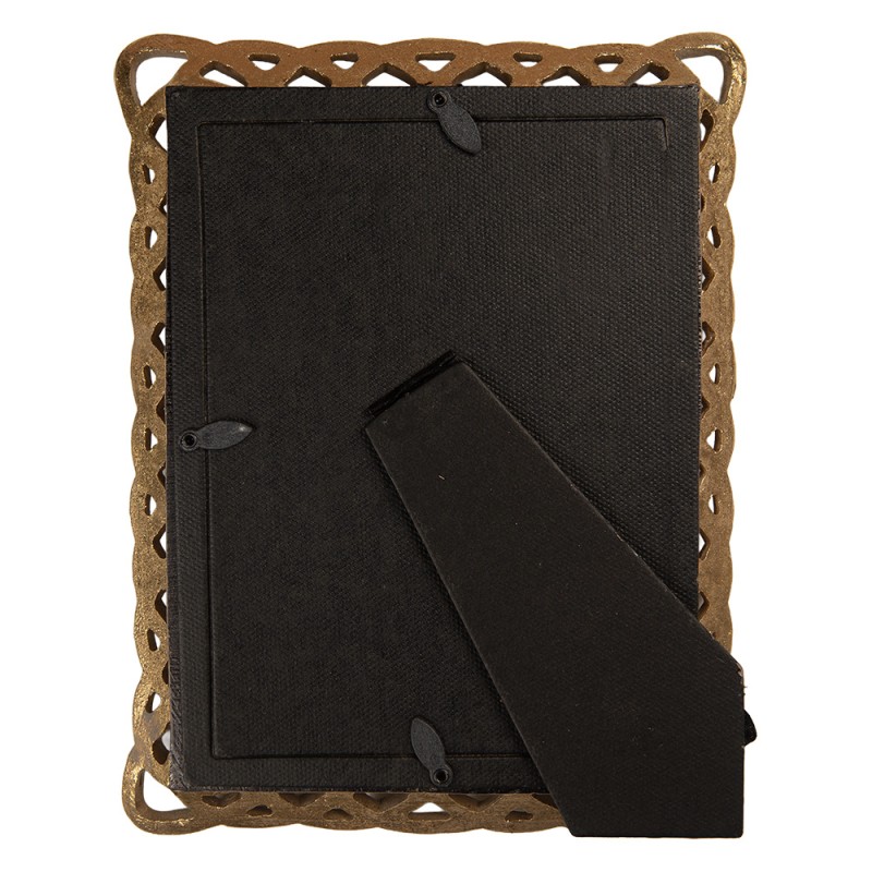 Clayre & Eef Photo Frame 13x18 cm Gold colored Plastic