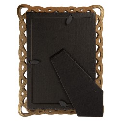 Clayre & Eef Photo Frame 10x15 cm Gold colored Plastic