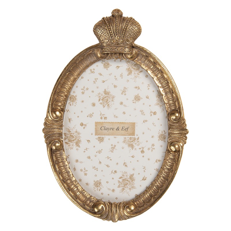 Clayre & Eef Photo Frame 13x18 cm Gold colored Plastic