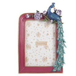 Clayre & Eef Photo Frame 10x15 cm Pink Plastic
