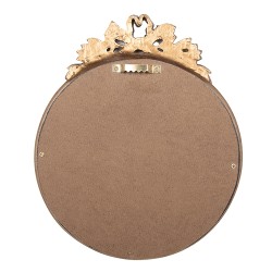 Clayre & Eef Specchio a bolle 18x3x22 cm Color oro Plastica