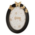 Clayre & Eef Cornice per foto 13x18 cm Nero Plastica