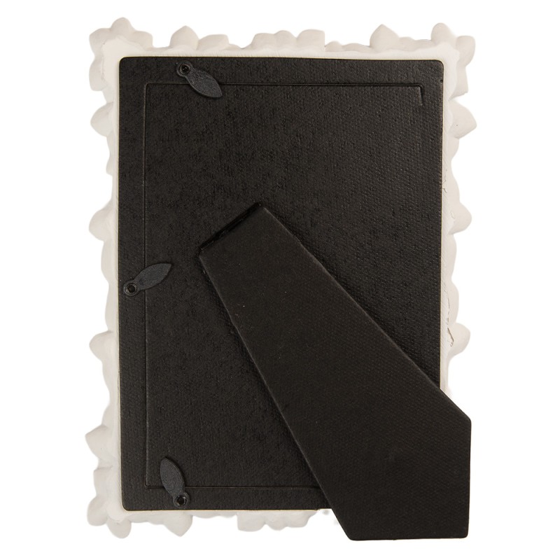 Clayre & Eef Cadre photo 10x15 cm Blanc Plastique