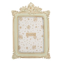Clayre & Eef Cornice per foto 13x18 cm Verde Plastica