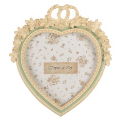 Clayre & Eef Cornice per foto 10x15 cm Beige Plastica