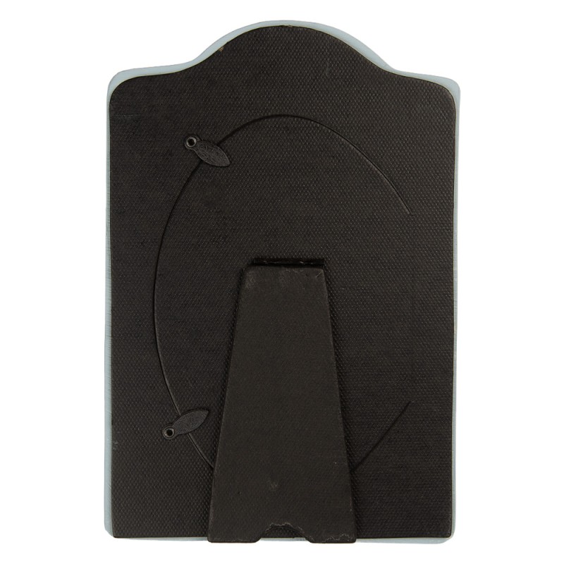 Clayre & Eef Cadre photo 10x15 cm Bleu Plastique