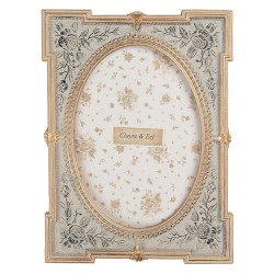 Clayre & Eef Cornice per foto 13x18 cm Blu Plastica