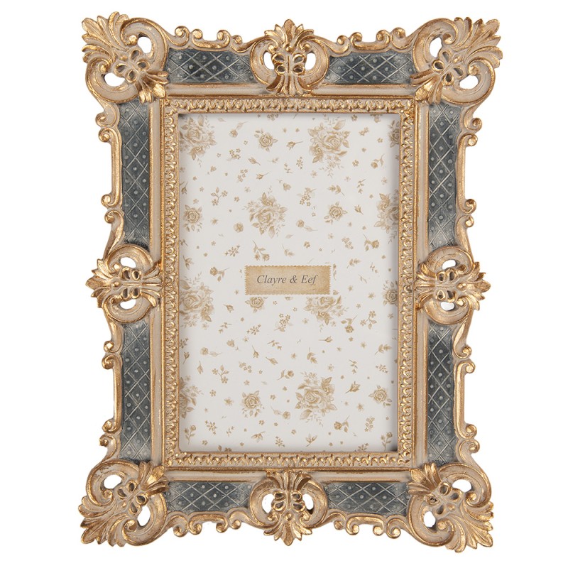 Clayre & Eef Fotolijst 10x15 cm Goudkleurig Kunststof