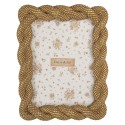 Clayre & Eef Bilderrahmen 13x18 cm Goldfarbig Kunststoff