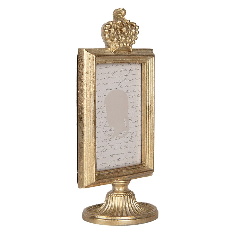Clayre & Eef Photo Frame 7x9 cm Gold colored Plastic