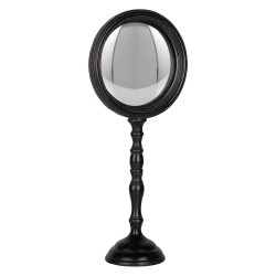 Clayre & Eef Miroir sphérique 17x10x39 cm Noir Plastique