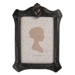 Clayre & Eef Photo Frame 13x18 cm Black Plastic
