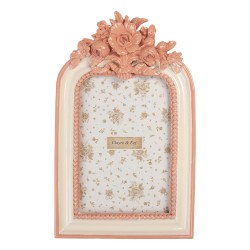 Clayre & Eef Cornice per foto 10x15 cm Rosa Plastica