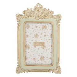 Clayre & Eef Photo Frame 10x15 cm Green Plastic