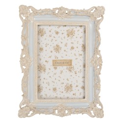 Clayre & Eef Cornice per foto 10x15 cm Blu Plastica