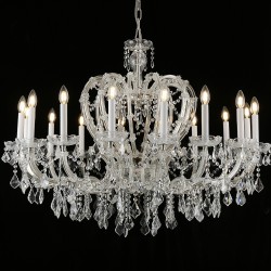 Lumilamp Lampadario Ø 105x92 cm Trasparente Metallo