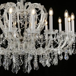 Lumilamp Lampadario Ø 105x92 cm Trasparente Metallo