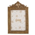 Clayre & Eef Cornice per foto 13x18 cm Color oro Plastica