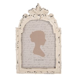 Clayre & Eef Photo Frame 13x18 cm White Plastic