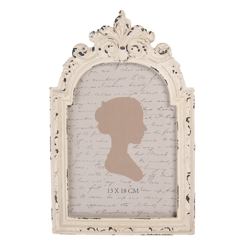 Clayre & Eef Photo Frame 13x18 cm White Plastic