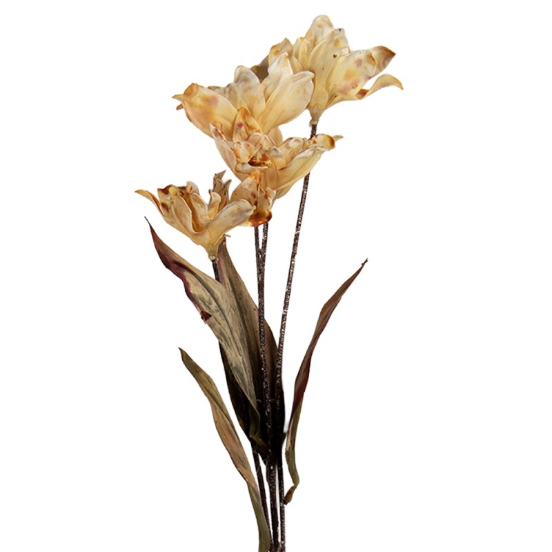 Clayre & Eef Fleur artificielle 60 cm Beige Plastique