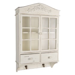 Clayre & Eef Wall Cabinet 45x19x71 cm White Wood