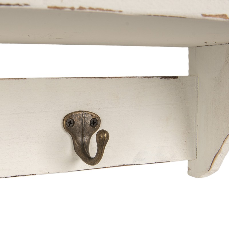Clayre & Eef Wall Cabinet 45x19x71 cm White Wood