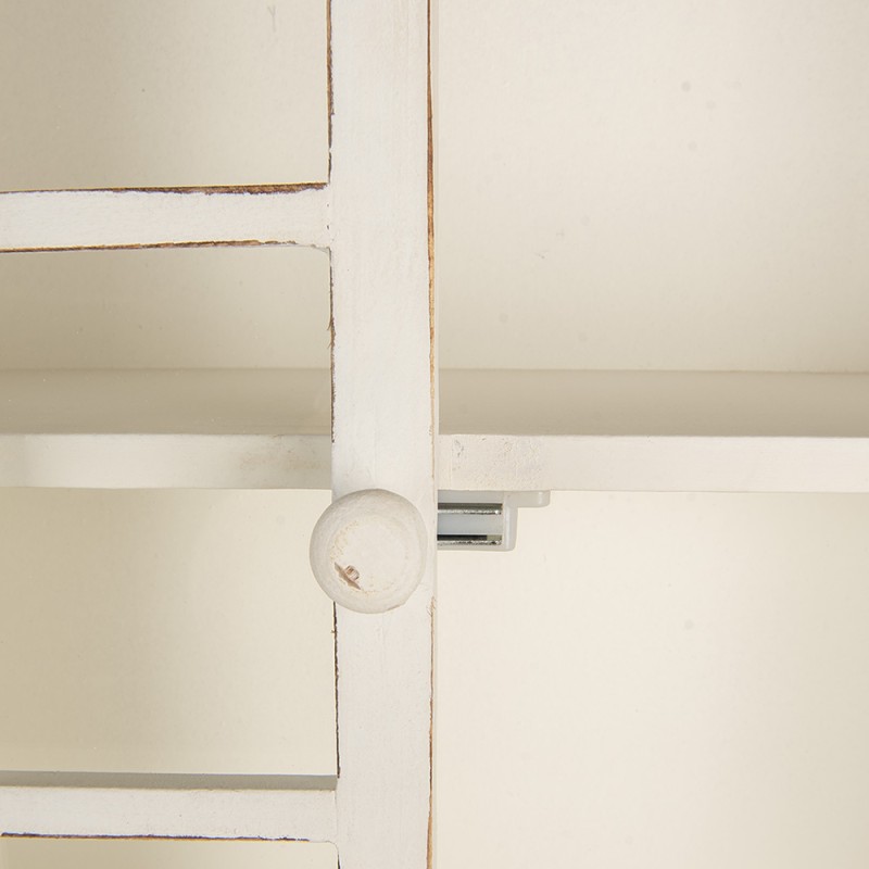 Clayre & Eef Wall Cabinet 45x19x71 cm White Wood