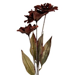 Clayre & Eef Fleur artificielle 60 cm Marron Plastique
